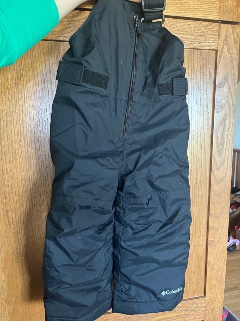 Columbia Black Kids' Insulated Snow Pants with Adjustable Bib, Size 2T